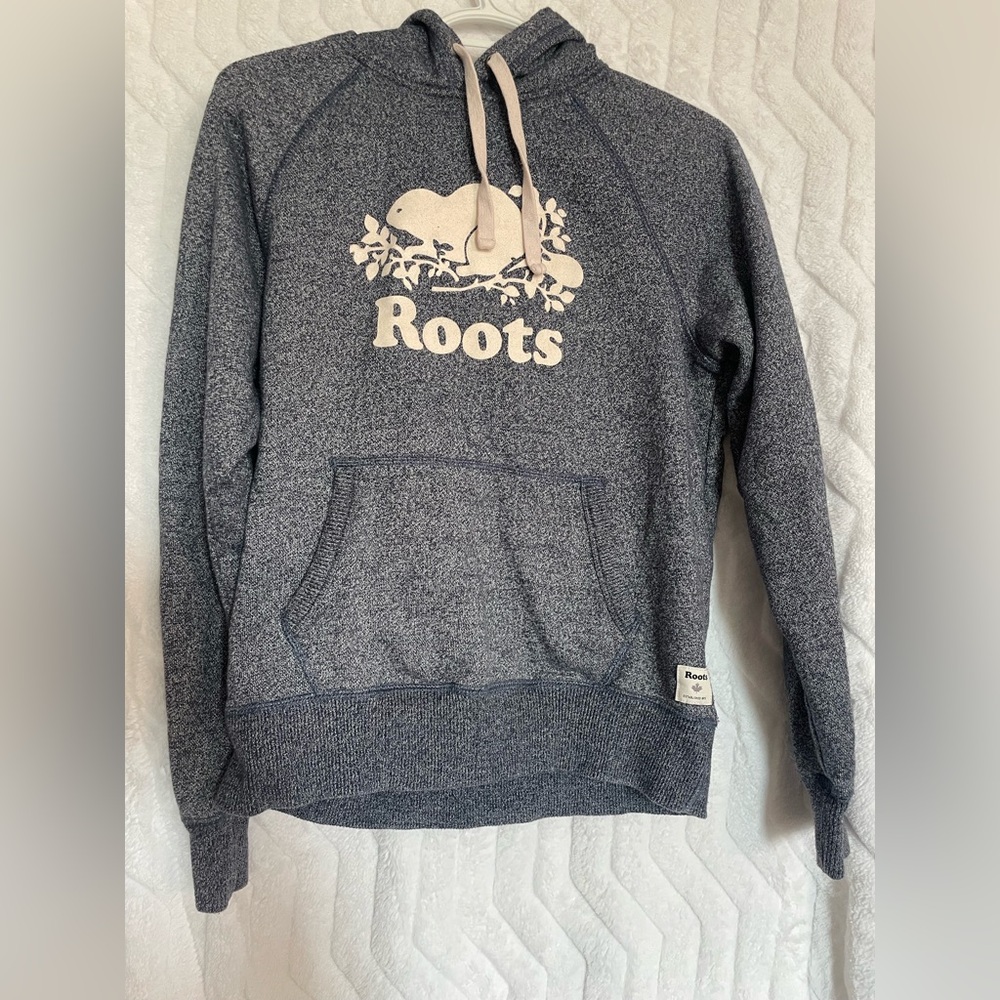 Roots Gray Hoodie with Logo